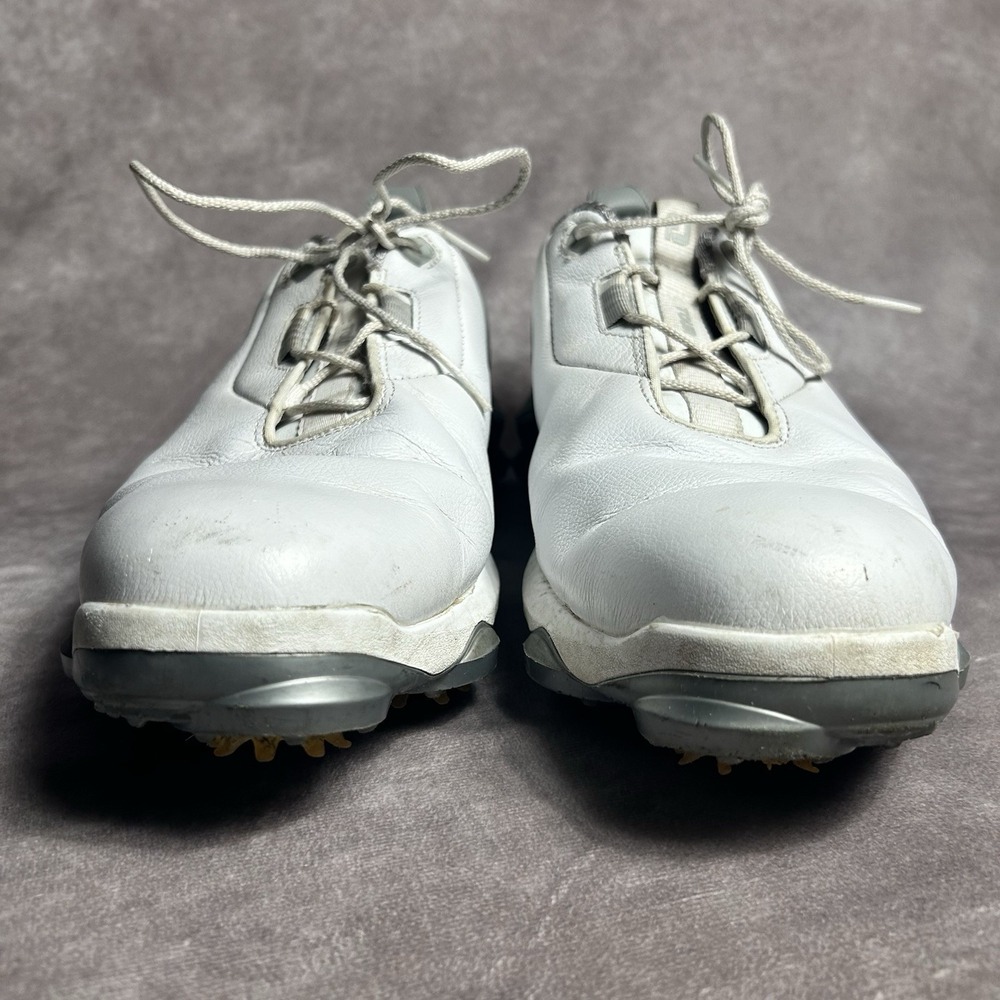 FootJoy FJ Tour Alpha White Leather Athletic Golf Sneakers 55506C Mens Size 11.5 - Picture 4 of 10